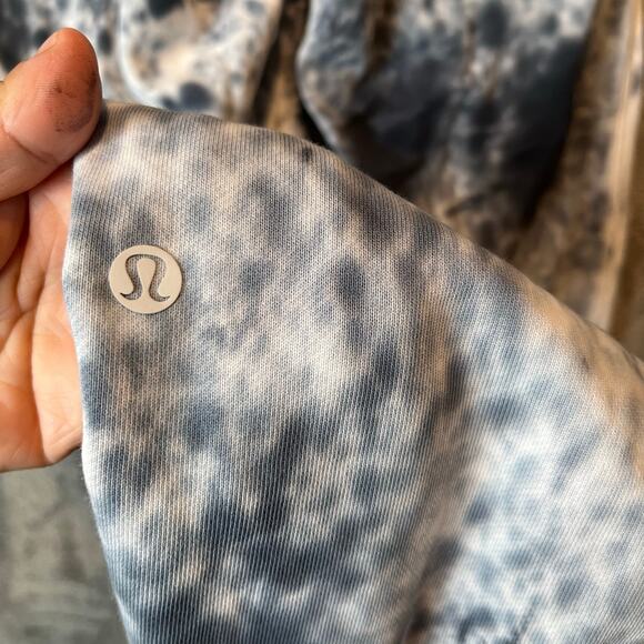 Lululemon Warm Down Jogger *28" Marble Dye Classic Navy Size 4 Mid Rise W5CZ6S - Picture 7 of 7